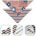 thumbnail image 3 of 4th of July Dog Bandanas 2 Pack,Memorial Day American Flag Stars Scarf for Pets,Polyester Fabric Soft and Comfortable，Patriotic Bandanas Suitable for Small,Large and Extra Large Dogs and Cats L, 3 of 6