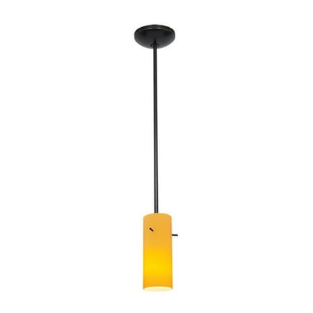 

Accesslighting 28030-3R-ORB-OPL Cylinder A-19 LED Rod Opal Glass Pendant Oil Rubbed Bronze