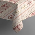 thumbnail image 3 of Pink Geometric Striped Pattern Rectangle Tablecloth 60"x84",Waterproof Polyester Rectangle Table Cloth, Wipeable Spillproof Polyester Tablecloth for Dining, Camping, Indoor and Outdoor, 3 of 5