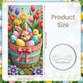 thumbnail image 2 of Cute Easter Banner Colorful Eggs Spring Background Floral Bunny Easter Backdrop for Easter Party Spring Celebration Family Gathering, 2 of 9