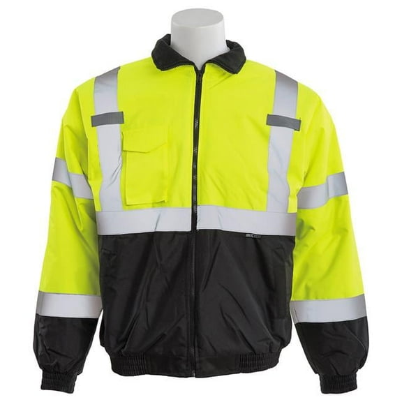 Bomber Polyfill Hi-Viz Jacket, Lime - Extra Large