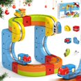 thumbnail image 1 of Pista de Tren Magnetica Flexible DIY Educational Railway System 655 18A 18 piezas STEM USB, 1 of 5