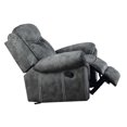 thumbnail image 2 of ACME Zubaida Glider Recliner, 2-Tone Gray Velvet 55027, 2 of 4