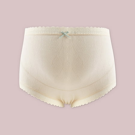 

Tejiojio Maternity Labor Nursing Clothing Clearance Ladies Comfortable Prenatal Solid Color Large Size Short High Waist Lace Abdominal Maternity Panties Underwear