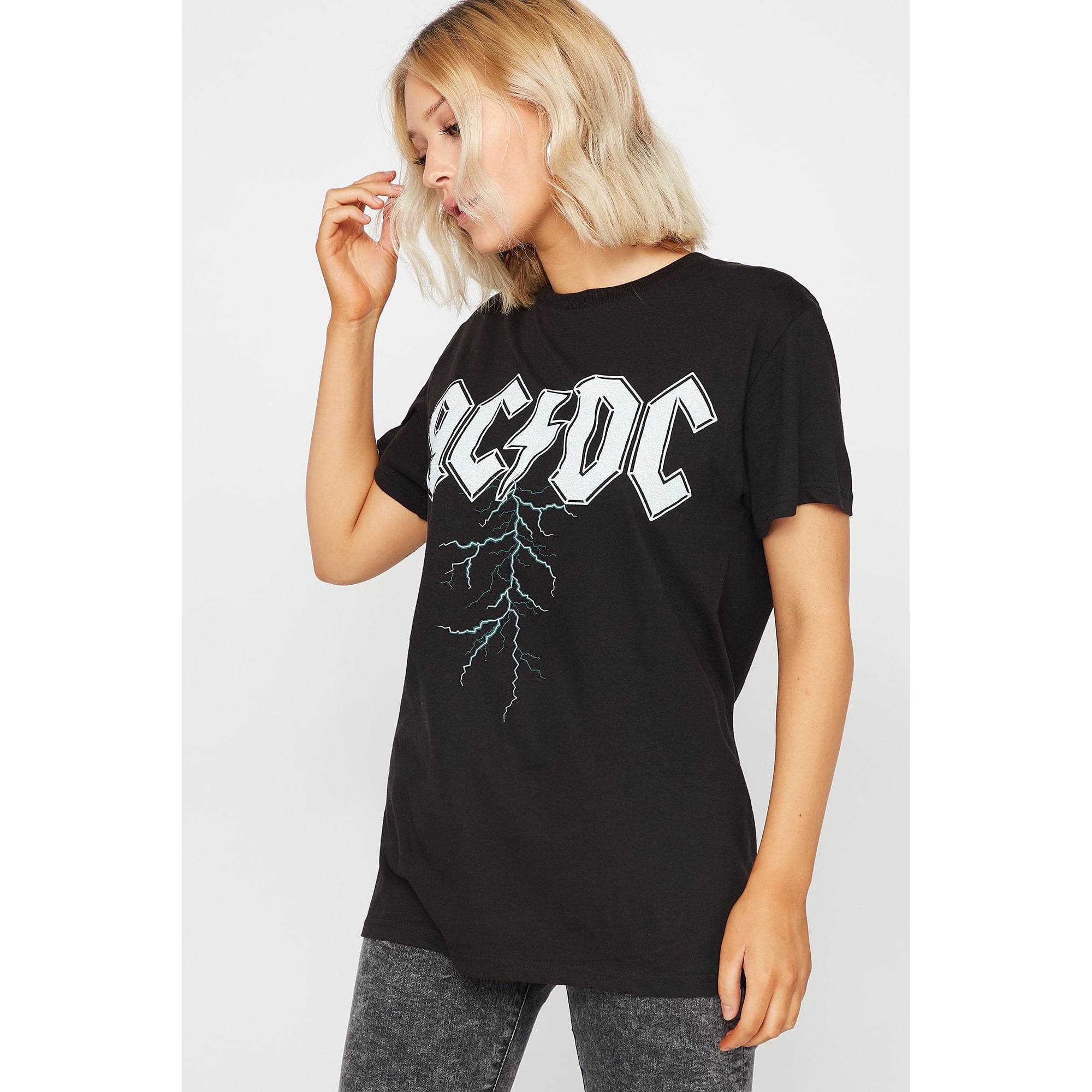 Urban Planet Women S Ac Dc Band Graphic T Shirt Walmart Canada