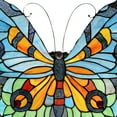 thumbnail image 4 of River of Goods 20.5"H Stained Glass Swallowtail Butterfly Window Panel - 21.75"L x 0.25"W x 20.5"H, 4 of 11