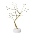thumbnail image 4 of Lámpara de mesa con forma de árbol de bonsái, 36 LED, estilo nórdico perlado, luz cálida, para decoración de dormitorio navideño, 4 of 14