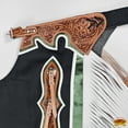thumbnail image 3 of Hilason Handmade Genuine Leather Chaps Adult Handtooled Rodeo Bull Riding, 3 of 6