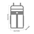 thumbnail image 3 of Multifunctional Baby Crib Organizers Oxford Fabric Storage Bag With Zippered Compartments and Reinforced Hook Designs, 3 of 8