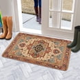 thumbnail image 5 of Bohemian Farmhouse Orange Vintage Welcome Doormat for Indoor/Outdoor Entrance Bohemian Farmhouse Orange Vintage Decoration Door Mat Kitchen Door Mat Bedroom Doormat 17x30 Inch, 5 of 6