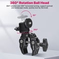 thumbnail image 3 of Ulanzi R099 Super Clamp Mount with 360° Rotatable Mini Ball Head 1/4 Inch Screw Aluminum Alloy 1.5kg Load Capacity, 3 of 8