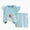 Toddlers Kids Girls Summer Clothes01 Light Blue, variant on Toddlers Kids Girls Boys Summer Clothes 2T 3T 4T 5T 6T 7T Kids 2 Pcs Short Sleeve Graphic Tees and Stretch Shorts Set