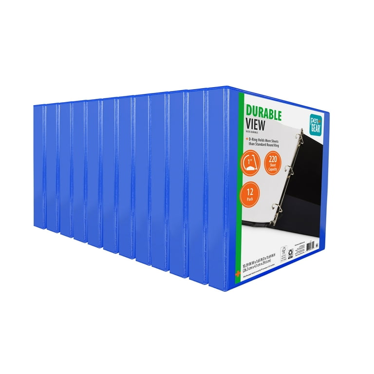 Pen+Gear 1 Inch Durable Binder, Blue photo 1