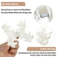 thumbnail image 4 of 6PCS Flower Hair Claw Clips Cute Hair Clips Hawaiian Plumeria FLower Claw clip Flower Clips for Thick Thin Hair Large Flower Hair Claw Clips for Women Non Slip Strong Hold Hair Catch Clamp Barrettes, 4 of 5
