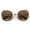 Gold-Gold / Amber, variant on sunglassLA Unisex Women's Bold Metal Frame Cutout Gradient Lens Cat Eye Sunglasses (Gold-Gold / Amber) - 59mm