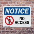 thumbnail image 4 of (2 Pack) No Access OSHA Notice Sign 14 Inch X 10 Inch Plastic Sign, Weather Resistant, UV Protected for Workplace, Business, and Construction Site, Made in the USA, 4 of 8