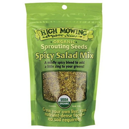 High Mowing Organic Seeds Sprouting Seeds Spicy Salad Mix 4 oz