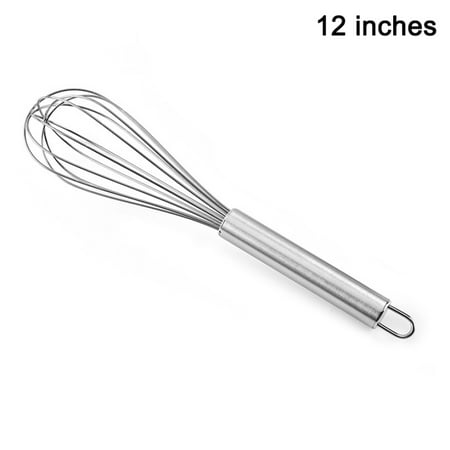 

Ringshlar 12 Inches 1pc Stainless Steel Egg Beater Handheld Butter Cream Whisk Mixer Kitchen Tools