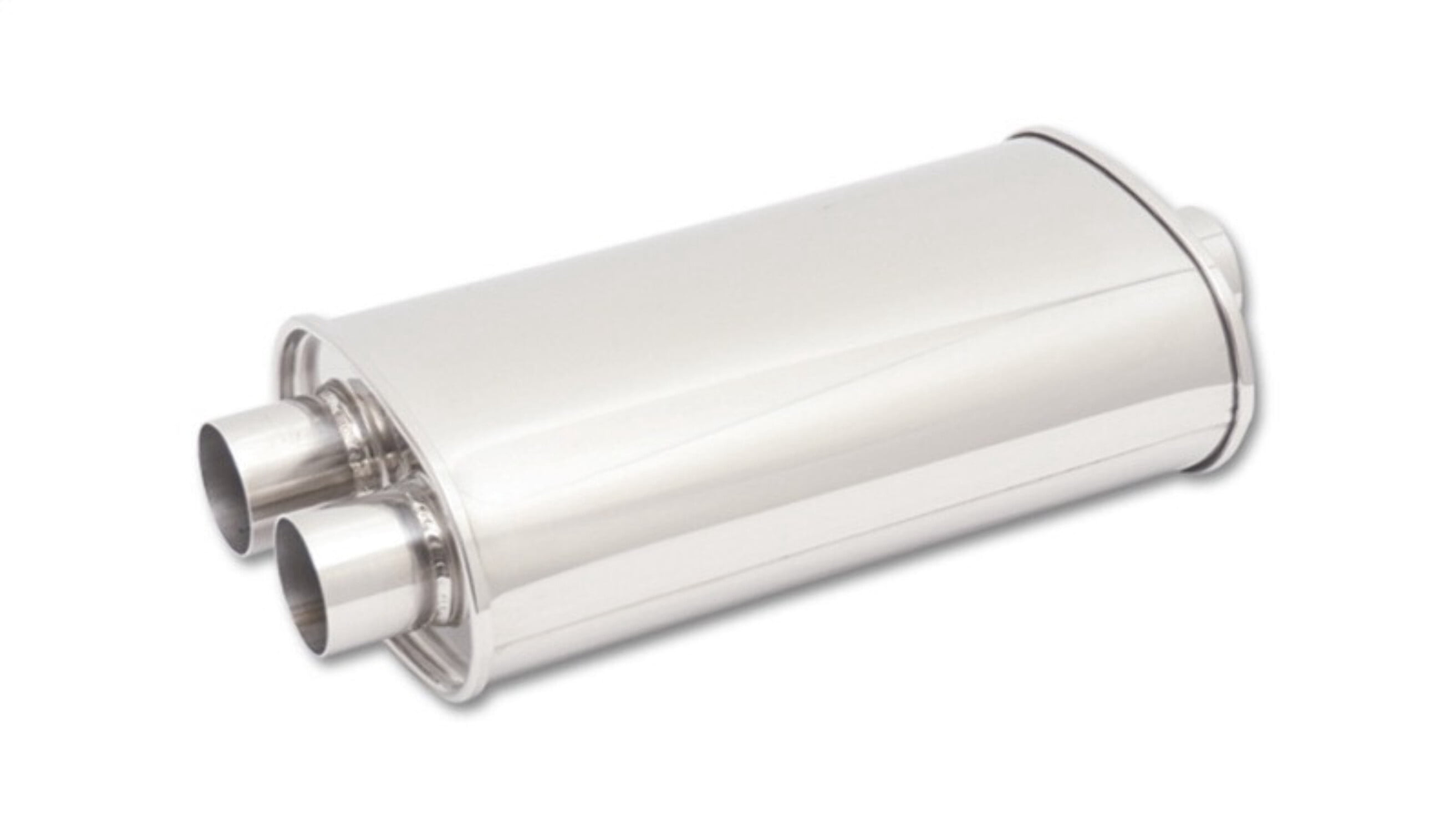 Vibrant Performance 1110 VIB1110 STREETPOWER OVAL MUFFLER, 2.5IN INLET (CENTER IN - DUAL OUT)