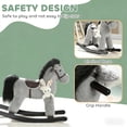 thumbnail image 5 of LHSHID Rocking Horse bicycle for family, Sturdy Plush Animal with Comfortable Seat, Multicolor Finish, 5 of 7