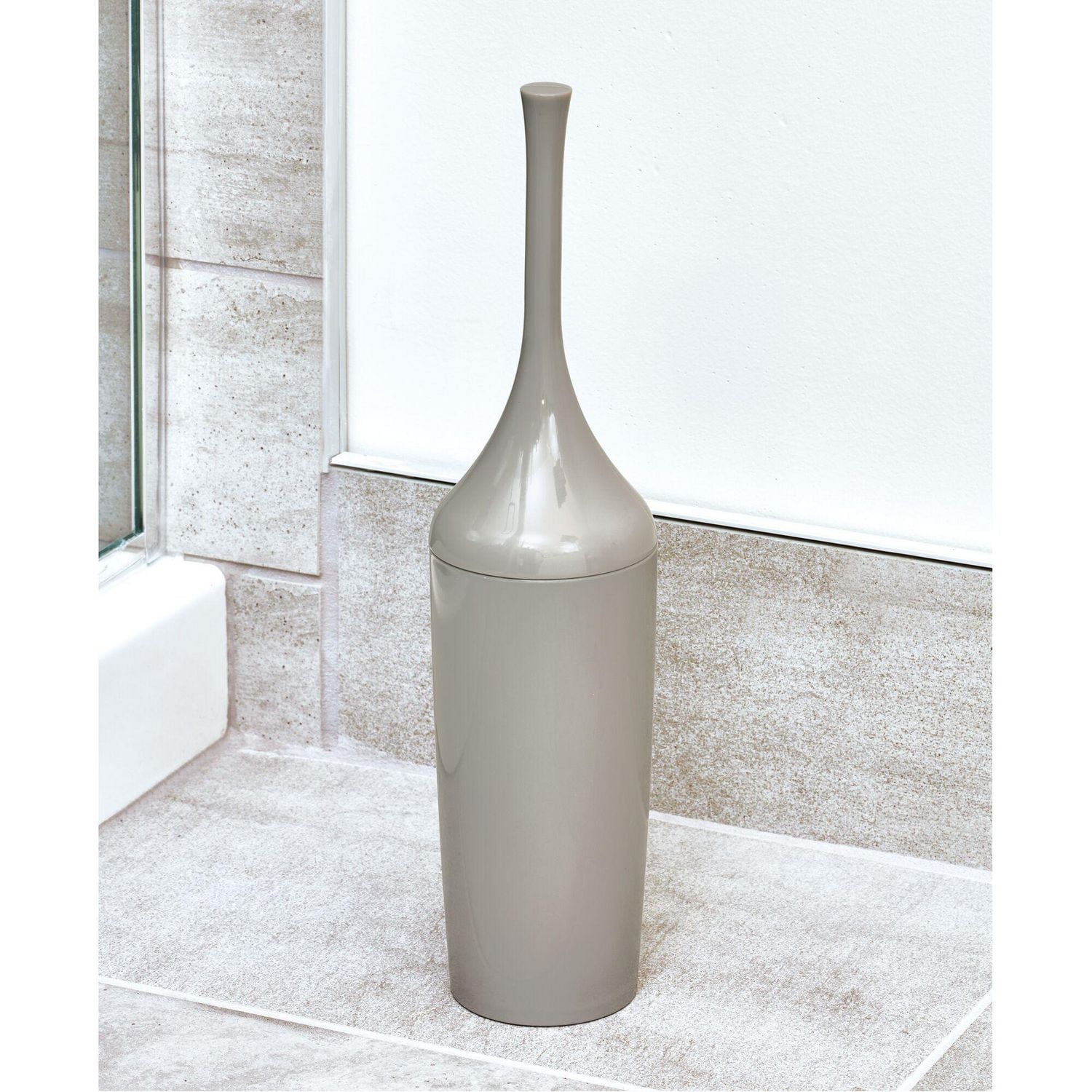 Home Trend Una Nuvo Bowl Brush, Gray, Toilet Brush and Holder