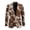 Brown Cow Printed, variant on POLERO Hunting Oak Blazer Suit for Men's Jackets Camo Flame Casual Regular Fit Sports Coats Lightweight One Button Long Sleeves Tops for Fall Summer