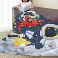 thumbnail image 6 of Fuzoiu Astronaut And Space Print Ultra-Soft Micro Fleece Blanket,All Seasons Flannel Throw, Lightweight Blanket for Bed, Sofa, Couch, Movie Night, Camping, and Travel-80"x60", 6 of 7