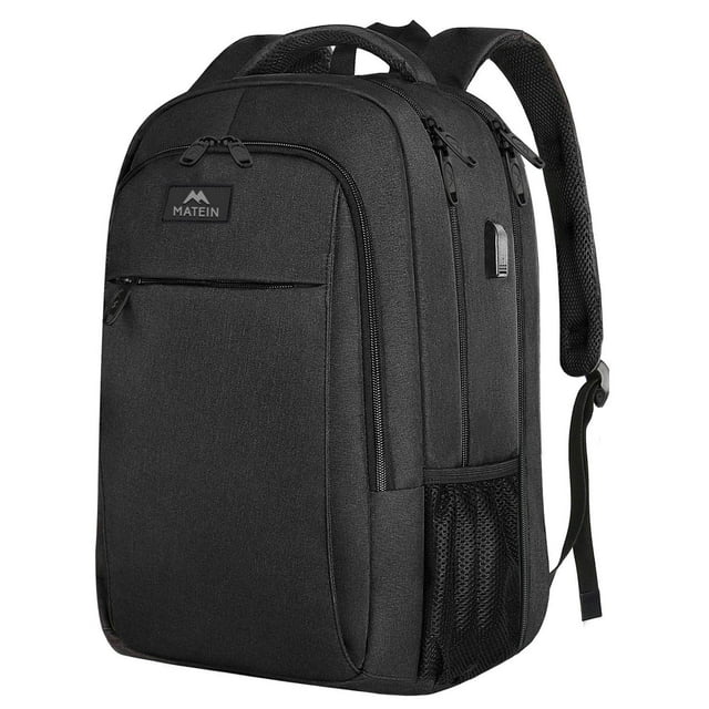 MATEIN Extra Large Backpack, 17 Inch Travel Laptop Backpack with USB Charging Port, Anti Theft TSA Friendly Business Work College Computer Backpack fo