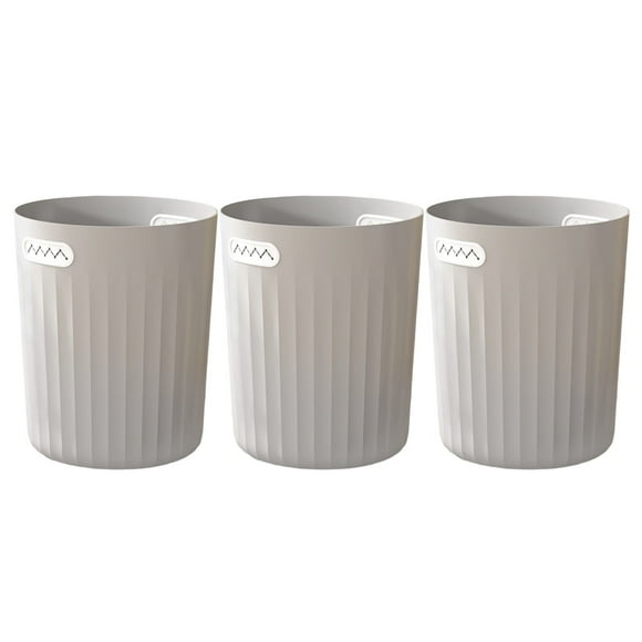 Grande Capacité Poubelle Moderne pour Maison Cuisine Salon et Salle de Bain Design Ouvert Élégant Élimination Facile 3 Pcs