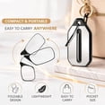 thumbnail image 6 of 3 Pack Slim Half Frame Reading Glasses Rectangle Readers Men Women Lightweight Clear Frame Office Computer, 6 of 7