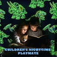 thumbnail image 3 of Glow in The Dark Dinosaur Blanket Soft Fleece Throw for Kids Toddler 40x50, 3 of 6