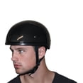thumbnail image 6 of Daytona Helmets Carbon Fiber Slim Line Skull Cap Half Shell Helmet (X-Large) with Head Wrap and Draw String Bag, 6 of 8
