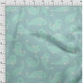 thumbnail image 4 of oneOone Rayon Sky Blue Fabric Kawai Craft Projects Decor Fabric Printed By The Yard 56 Inch Wide, 4 of 5