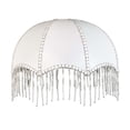 thumbnail image 4 of Pantalla de tela tipo paraguas, accesorio de iluminación E27 con borlas para el salón. Estilo A, 4 of 9