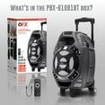 QFX PBX61081 Rechargeable Portable Speaker 8" Woofer 400 Watts