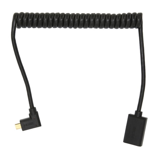 Cable de interfaz multimedia HD Micro a hembra UHD 8K 60Hz 4K 120Hz 48Gbps Cable de vídeo HD en espiral para cámara y tableta