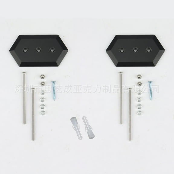 Voiceine 2pcs Skateboard Wall Mount Acrylic Skate Board Wall Holder For Skate Deck Display And Storage Skateboard Hanger For Wall With Installation Accessories