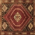 thumbnail image 1 of Ahgly Company Indoor Square Persian Brown Traditional Area Rugs, 4' Square, 1 of 4