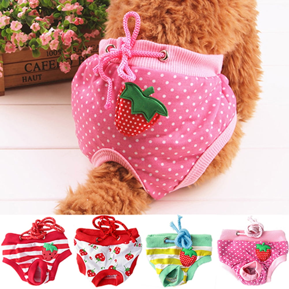 Dog Sanitary Nappy Diaper Pet Physiological Pants Shorts Underwear for Dogs M L 