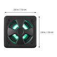 thumbnail image 2 of FENGGUIQU 2 PCS Computer Speakers Mini Speaker Black Plastic Indoor Use Users Back to School, 2 of 8