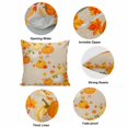 thumbnail image 6 of Throw Pillow Covers, Orange Yellow Pumpkin Fall Decorative Throw Pillow Covers 20x20 Inch, Rustic Maple Leaf Thanksgiving Square Linen Pillow Cases for Couch/Living Room/Sofa, 6 of 9