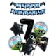 thumbnail image 3 of Decoración para fiesta de cumpleaños de videojuegos 1 a 9, color verde, para niños, suministros para fiestas temáticas de juegos, globo para subir de nivel, pancarta de feliz cumpleaños, 3 of 5