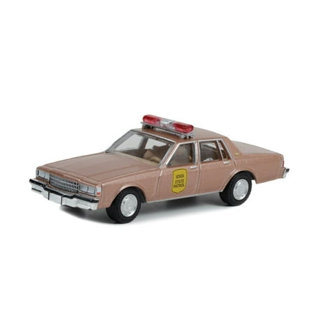 Iowa State Patrol 1987 Chevy Caprice , Beige/Tan - Greenlight 43010B/48 - 1/64 Scale Diecast Car