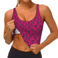 thumbnail image 3 of Balery Floral Colorful Pattern Racerback Sports Bras for Women - Padded Seamless High Impact Support for Yoga Gym Workout Fitness-Medium, 3 of 8