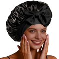 thumbnail image 1 of Gorro de satén de seda grande ajustable para el cabello Confvrter, 1 of 7