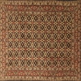 thumbnail image 1 of Ahgly Company Indoor Square Persian Brown Traditional Area Rugs, 4' Square, 1 of 4