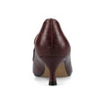 thumbnail image 3 of Journee Womens Celina Medium and Wide Width Kitten Heel Loafer Square Toe Pumps, 3 of 9