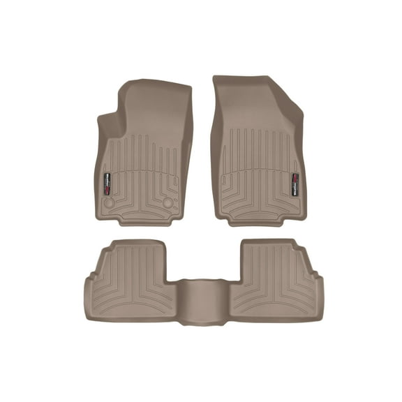 WeatherTech Custom Fit FloorLiners compatible with Encore, Trax - 1st & 2nd Row, Tan