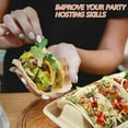 thumbnail image 3 of Ihvewuo 50 Pcs Assiettes à Tacos Réutilisables 3 Compartiments Assiettes de Service pour Tacos Empilables Support de Plateau à Tacos Sans Dégâts Assiettes à Tacos Garde Vos Tacos Verticaux Allant au Micro-Ondes pour Tacos Pita Pain Fête, 3 of 11