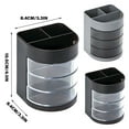 thumbnail image 3 of Multifunctional Pen Pencil Holder with 3 Layer Rotatable Drawers Desk Organization Storage Box Office Desktop Organizers, 3 of 9